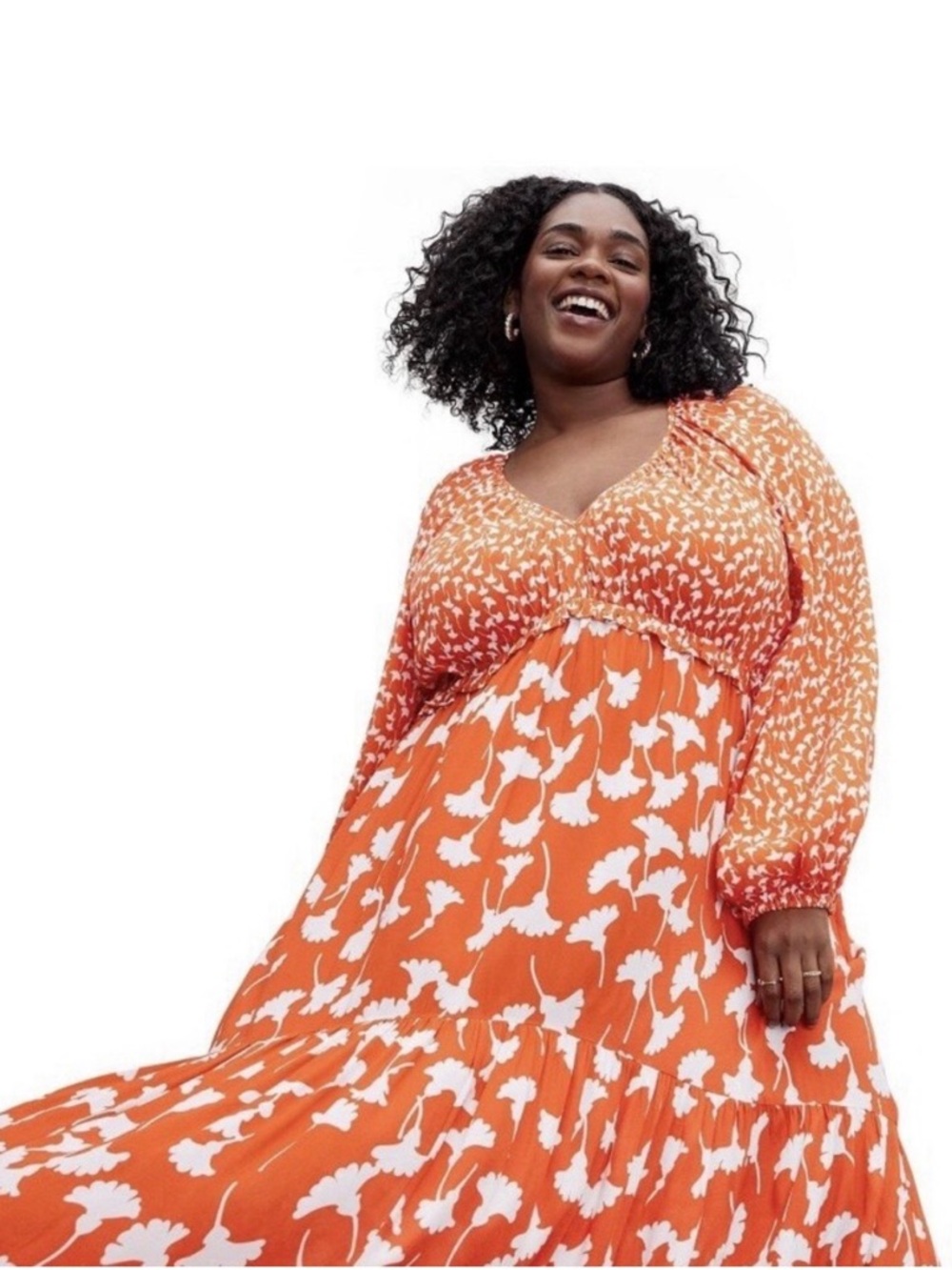 Diane Von Furstenberg Target limited edition Tomato-Print Orange Maxi Dress